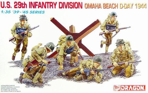 Figurine soldats : Infanterie 29ème Div. US Omaha Beach 1/35 - Dragon 06211  6211