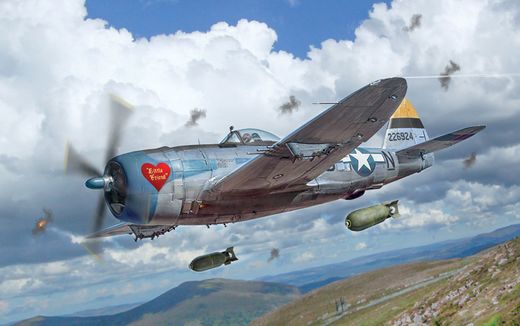 Maquette avion militaire : P-47D Thunderbolt (Europe) 1/48 - Italeri 2835