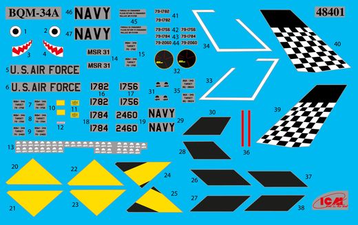 Maquette avion : US Aerial Target Drons 1/48 - ICM 48399