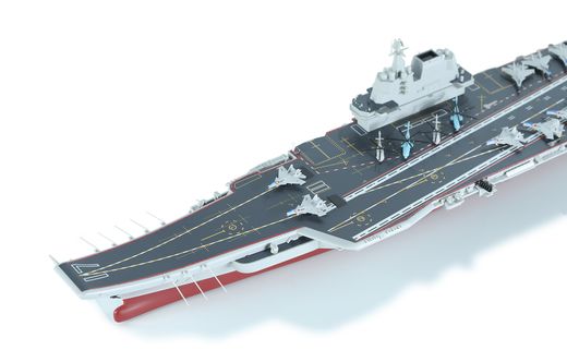 Maquette de bateau : PLA Navy Shandong (Édition pré-peinte) 1/700 - Meng PS-006S