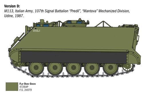 Maquette militaire : Char M113A1 1/35 - Italeri 6753