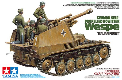 Maquette char d'assaut : German Self-Propelled Howitzer - Wespe "Italian Front" - 1/35 - Tamiya 32358