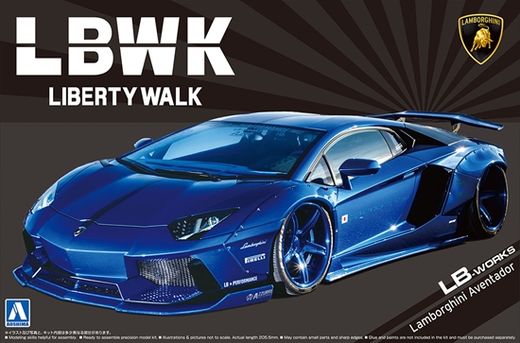 Maquette automobile : LB-Works Lamborghini Aventador Ver. 2 1/24 - Aoshima 05991  5991