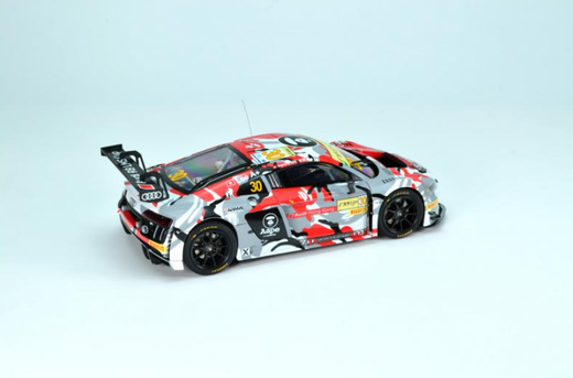 Maquette voiture plastique : Audi R8 LSM GT3 Macau 2015 1/24 - Nunu 24028