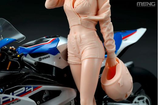 Figurine pour accompagner une maquette moto : Hot rider 2 (Résine) 1/9 - Meng SPS-087