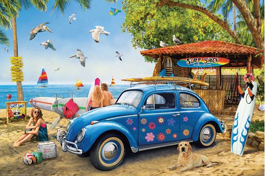 Puzzle Coccinelle VW Surf Shark Volkswagen - Eurographics 6000-5683