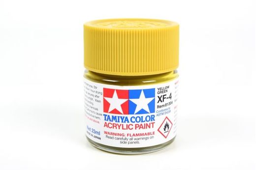 Peinture pour maquettes - XF4 VERT JAUNE mat- XL 23 ml - Tamiya 81304