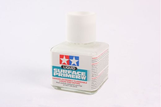 Peintures pour maquette : Apprêt blanc liquide 40 ml - Tamiya 87096