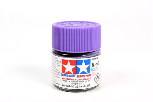 Tamiya 81516 - X16 Violet Brillant : Peinture acrylique