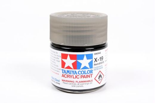 Peinture pour maquettes - X19 FUME brillant - XL 23 ml - Tamiya 81019