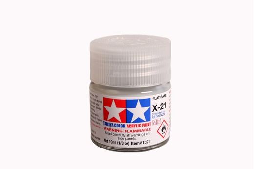 Tamiya 81521 - X21 Base matante : Peinture acrylique