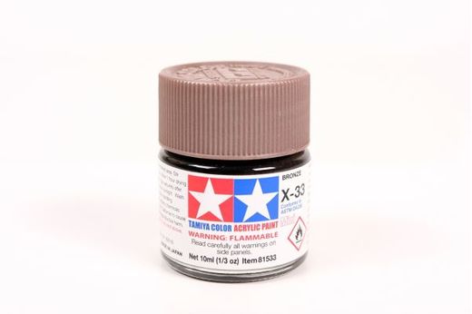 Tamiya 81533 - X33 Bronze : Peinture acrylique