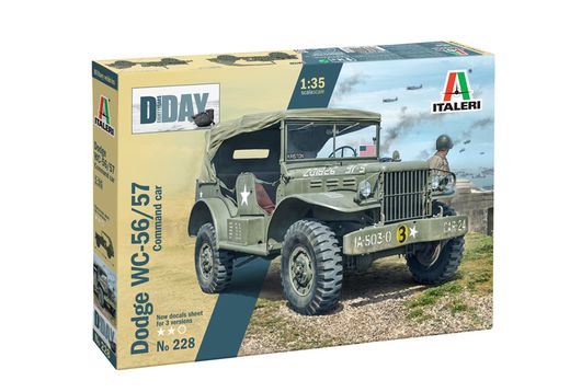 Maquette militaire : Dodge WC-56/57 Command Car 1/35 - Italeri 228 0228