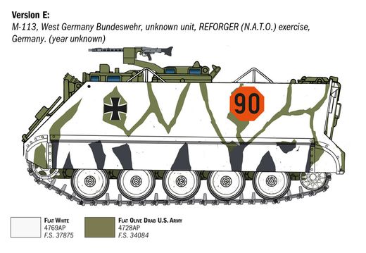 Maquette militaire : Char M113A1 1/35 - Italeri 6753