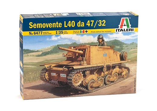 Figurines et artillerie militaire : Semovente L40 da 47/32 1/35 - Italeri 06477, 6477