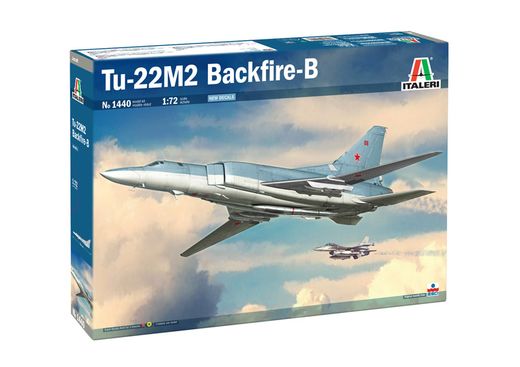 Maquette avion militaire : Tu-22M2 Backfire B 1/72 - Italeri 1440