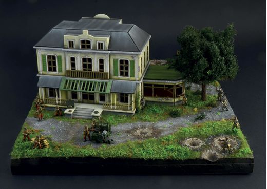 Diorama bataille militaire : Opération « Market Garden » Hartenstein Hotel 1/72 - Italeri 6107