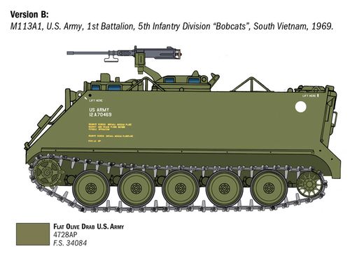 Maquette militaire : Char M113A1 1/35 - Italeri 6753