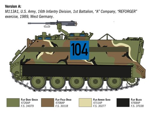 Maquette militaire : Char M113A1 1/35 - Italeri 6753