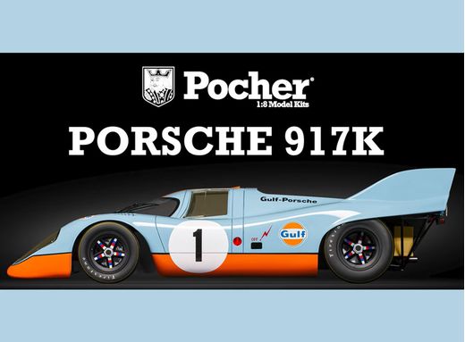 HK118 Porsche 917K au 1/8 - Gulf Edition - Pocher HK118F