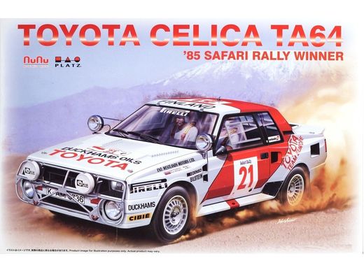 Maquette voiture : Toyota Celica TA64 1985 Safari Rally Winner 1/24 - Nunu PN24038