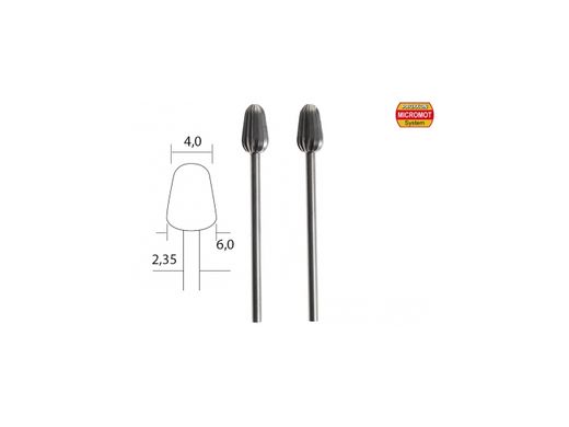 Outil modélisme - 2 fraises en acier wolfram-vanadium ø 4,0 mm -PROXXON 28723