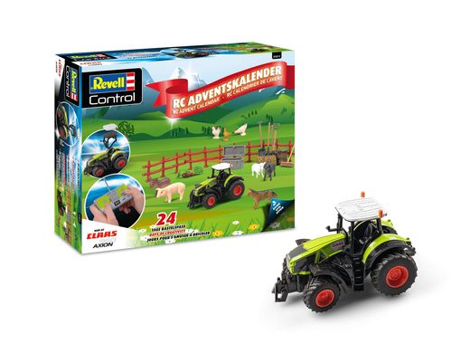 Maquette Easy-Click Tracteur : Calendrier de l'Avent Tracteur RC Claas Axion 960 - Revell 01053