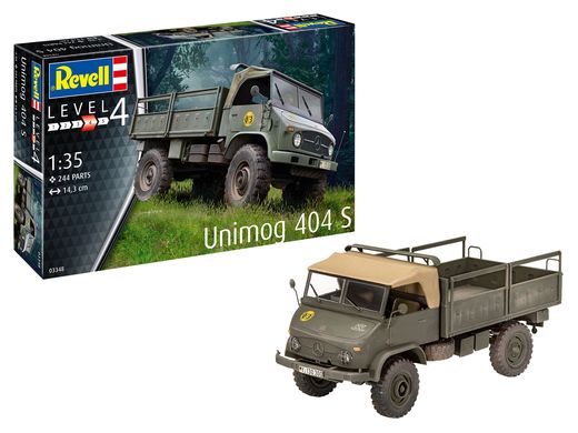 Maquette véhicule militaire : Unimog 404 S 1/35 - Revell 03348