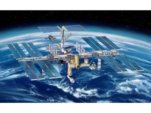 Coffret cadeau maquette spatiale : 25e Anniversaire Station ISS 1/144 - Revell 05651