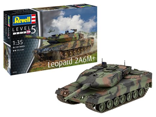 Maquette militaire du tank Leopard 2 A6M+ 1/35 - Revell 03342 3342