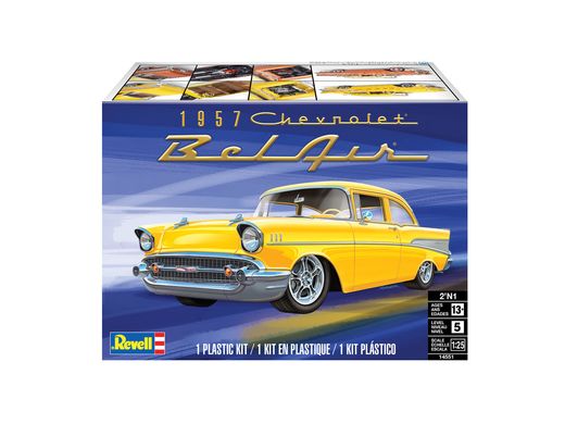 Maquette de voiture : 57 Chevy® Bel Air® Deux Portes Sedan 1/25 - Revell 14551