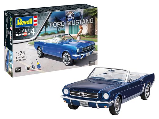 Coffret cadeau maquette : 60e anniversaire Ford Mustang 1/24- Revell 05647 5647