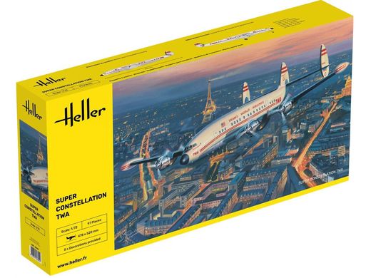 Maquette avion civil : Super Constellation TWA 1/72 - Heller 82391