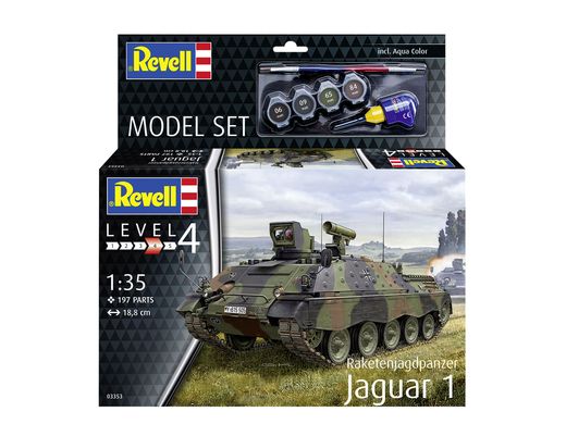 Maquette militaire : Model set Raketenjagdpanzer Jaguar 1 1/35 - Revell 63353