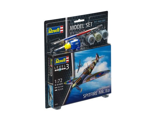 Maquette avion : Model Set Spitfire Mk.IIa - 1:72 - Revell 63953