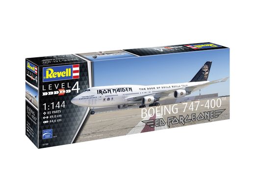 Maquette avion civil : Boeing 747-400 "Ed Force One" 1/144 - Revell 03780