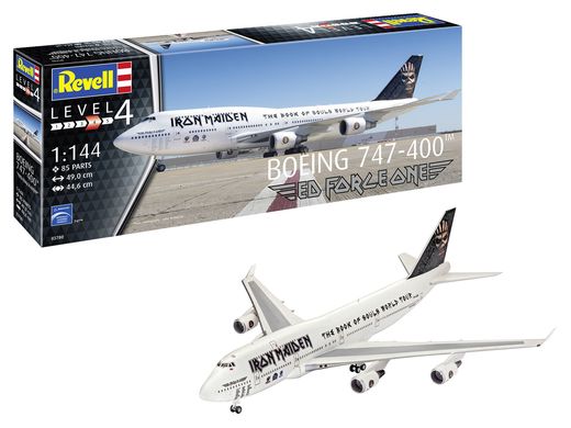 Maquette avion civil : Boeing 747-400 "Ed Force One" 1/144 - Revell 03780