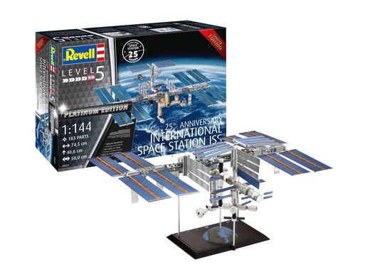 Coffret cadeau maquette spatiale : 25e Anniversaire Station ISS 1/144 - Revell 05651