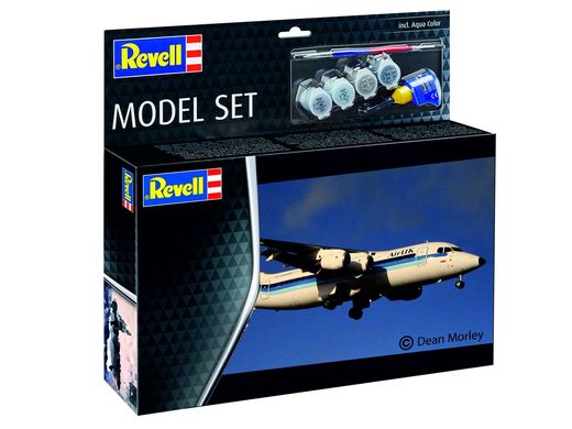 Coffret cadeau maquette avion militaire : Model set BAe 146 (RJ85) 1/144 - Revell 63791