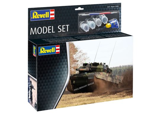 Maquette militaire : Model Set Leopard 2A7V 1/72 - Revell 63355