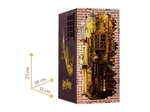 Serre-livres Bois Harry Potter : Le chemin de traverse - Revell 00530