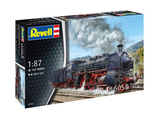 Maquette train - Locomotive BR 18 505 mit Tender 2'3' T38 1/87 - Revell 02167