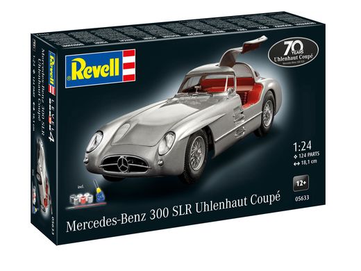 Coffret cadeau maquette : Mercedes Benz 300 SLR 70 ans de la Coupe Uhlenhaut - au 1/24 - Revell 05633 5633