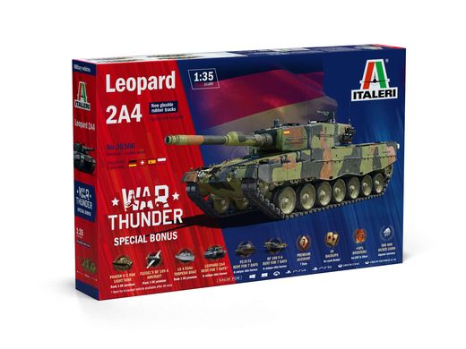 Maquette d'avion militaire : War Thunder Series Leopard 2 A4 1/35 - Italeri 35106