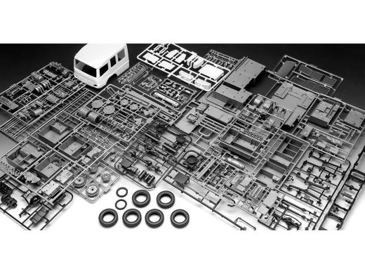 Maquette camion pompier Schlingmann LF 20/16 MERCEDES  - 1/24 - Revell 07404, 7404