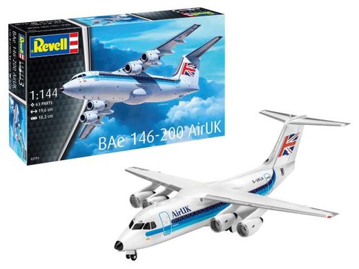 Coffret cadeau maquette avion militaire : Model set BAe 146 (RJ85) 1/144 - Revell 63791