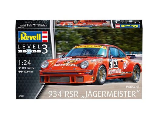 Maquette de voiture : Porsche 934 RSR Jägermeister - 1/24 - Revell 07031 7031