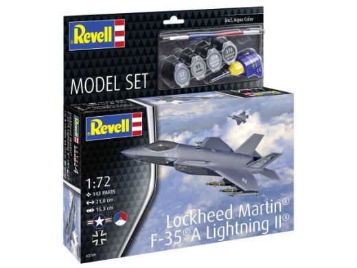 Coffret de modélisme militaire : Model set Lockheed Martin® F-35®A Lightning II® 1/72 - Revell 63799