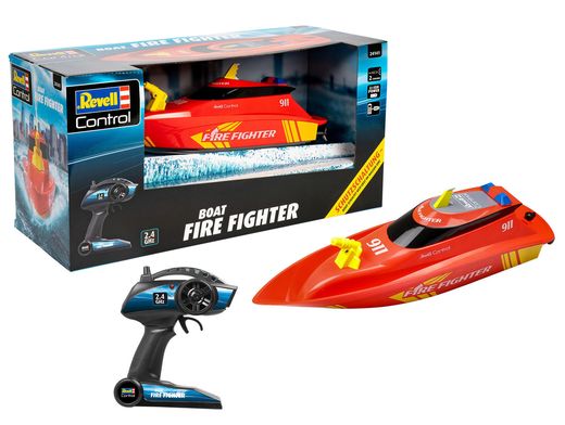 RC Boat Fire Fighter Bateau pompier télécommandé Revell Control - 24141