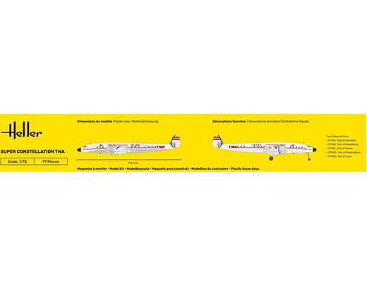 Super Constellation TWA 1/72 - Heller 82391